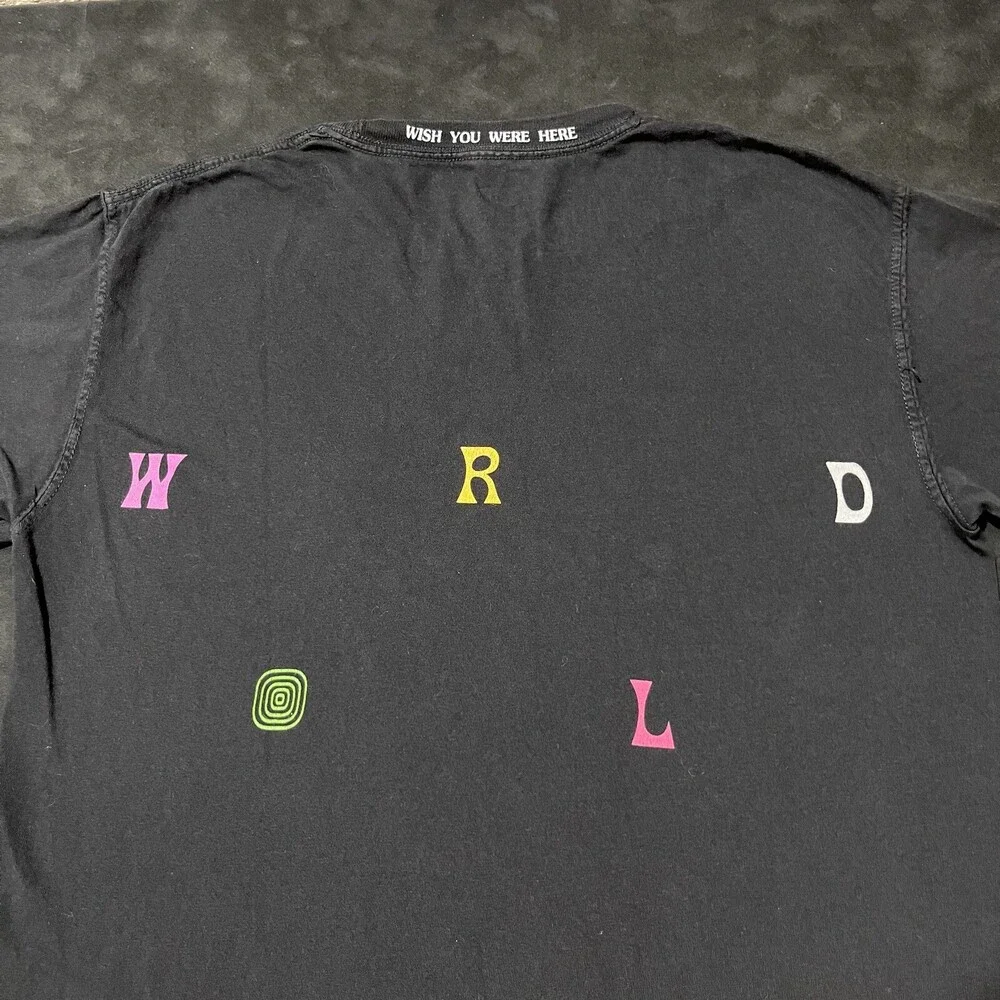 Astroworld Travis Scott Shirt Concert Tour Band Tee All over Wish you were Here